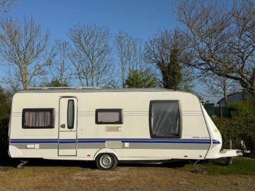 Hobby Excellent 560 UFF 2007 met dubbele seizoensvoortent, Caravans en Kamperen, Caravans, Particulier, tot en met 4, 1250 - 1500 kg