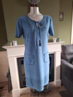Caroline Biss suèdine blauwe jurk 38 gratis verz in nL, Maat 38/40 (M), Zo goed als nieuw, Knielengte, Caroline Biss