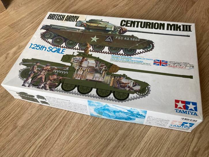Tamiya Centurion Mk. III  1/25, Hobby en Vrije tijd, Modelbouw | Auto's en Voertuigen, Zo goed als nieuw, Tank, Groter dan 1:32