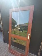 2 hardhouten deuren, Ophalen, Gebruikt, 80 tot 100 cm, Buitendeur
