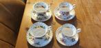 Royal Albert kop en schotel- Flower of the month, Antiek en Kunst, Antiek | Servies compleet, Ophalen of Verzenden