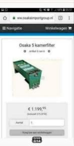 vijver 5 kamerfilter osaka met deksel!, Ophalen, Gebruikt, Vijverfilter