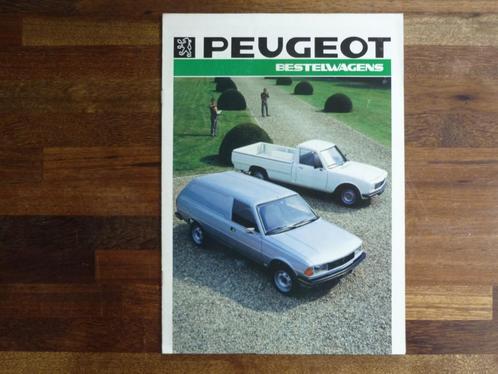 Peugeot bestelwagens 305, 504 Pick-up (1986), Boeken, Auto's | Folders en Tijdschriften, Zo goed als nieuw, Peugeot, Verzenden