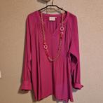 Wasabi Concept tuniek Fuchsia roze. Incl ketting. Mt 46 48, Kleding | Dames, Grote Maten, Ophalen of Verzenden, Nieuw, Roze, Blouse of Tuniek
