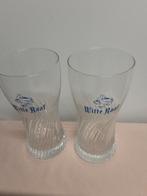 WITTE RAAF bier glazen, 2 stuks, Ophalen of Verzenden, Zo goed als nieuw, Bierglas