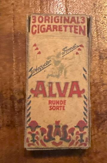 Vintage ALVA Sigarettenpakje beschikbaar voor biedingen