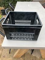 Zwarte Kunststof Krat / Bak voor op de fiets fietskrat, Fietsen en Brommers, Ophalen of Verzenden, Gebruikt