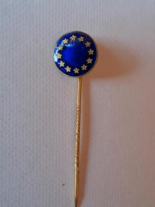 Speld Europese Unie met emaille, Verzamelen, Speldjes, Pins en Buttons, Zo goed als nieuw, Ophalen of Verzenden