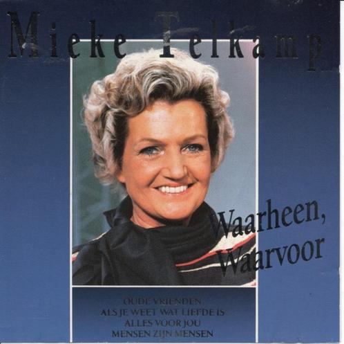 Mieke Telkamp ‎– Waarheen, Waarvoor... 11 Track Cd 1991, Cd's en Dvd's, Cd's | Nederlandstalig, Zo goed als nieuw, Levenslied of Smartlap