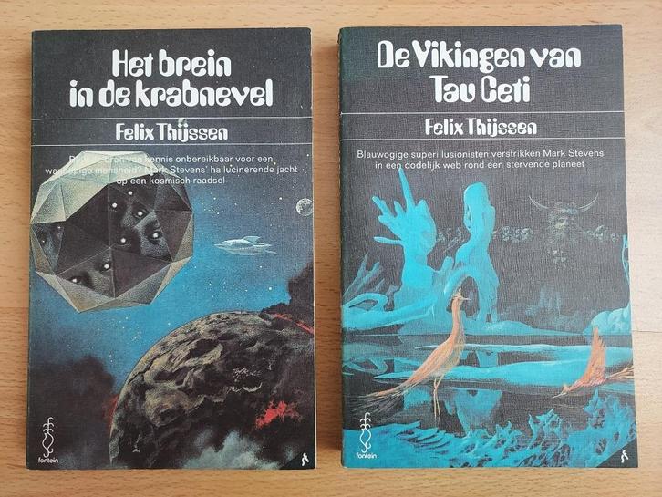 2 boeken Felix Thijssen, Boeken, Science fiction, Zo goed als nieuw, Ophalen of Verzenden