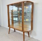 Stijlvolle art-deco vitrine “Pauline” met bloemgravure, Huis en Inrichting, Met deur(en), 100 tot 150 cm, Zo goed als nieuw, 25 tot 50 cm