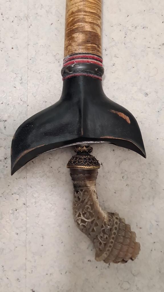 Sumatraanse Panjang Keris Kris of Keris bahari 65cm lemmet, Antiek en Kunst, Kunst | Niet-Westerse kunst, Ophalen