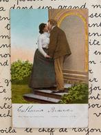 1903 Dame en heer - kus (S), Ophalen of Verzenden, Voor 1920, Gelopen, Overige thema's