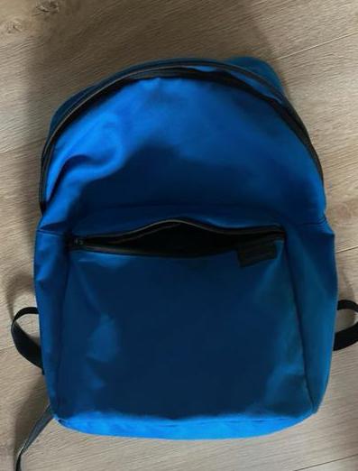 Blauwe rugzak, Sieraden, Tassen en Uiterlijk, Tassen | Rugtassen, Overige merken, Gebruikt, 25 tot 40 cm, Ophalen of Verzenden