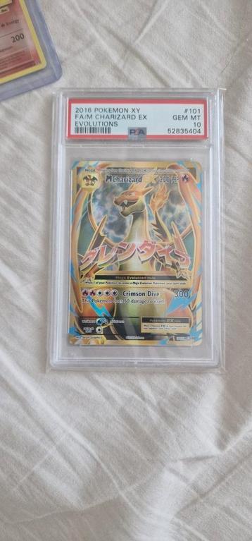 M Charizard EX #101 Pokemon Evolutions PSA 10 beschikbaar voor biedingen