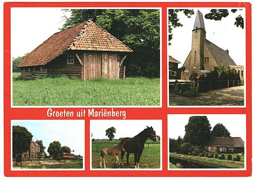 908147	Mariënberg	Ov	_Gelopen met mooie zegel	Columbus	Zie o, Verzamelen, Ansichtkaarten | Nederland, Gelopen, Overijssel, Ophalen of Verzenden
