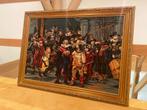 Prachtig Geborduurd Schilderij van 'De Nachtwacht', Antiek en Kunst, Ophalen of Verzenden