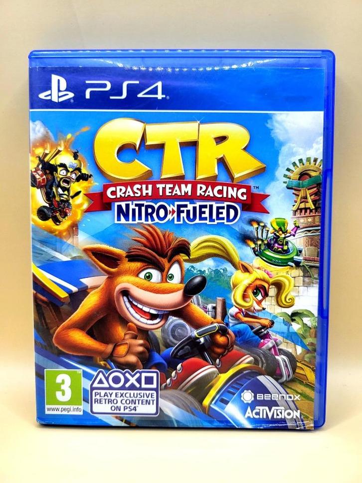 CTR Crash Team Racing: Nitro-Fueled - PS4, Spelcomputers en Games, Games | Sony PlayStation 4, Zo goed als nieuw, Racen en Vliegen