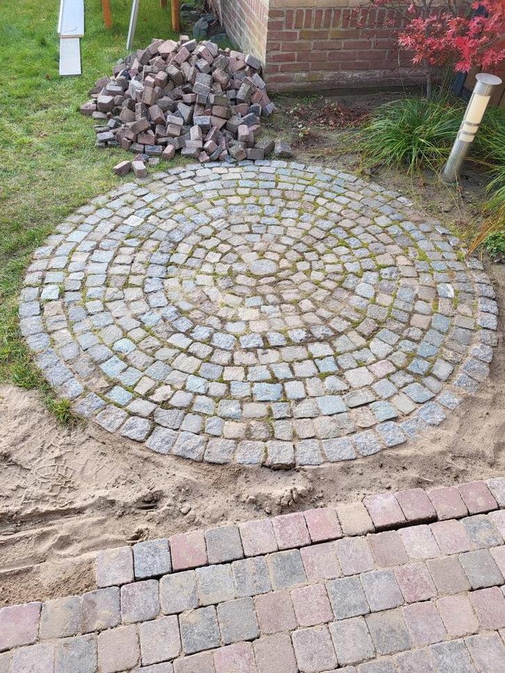 Gebruikte kinderkopjes, Tuin en Terras, Tegels en Klinkers, Gebruikt, Klinkers, Natuursteen, Minder dan 5 m², Ophalen