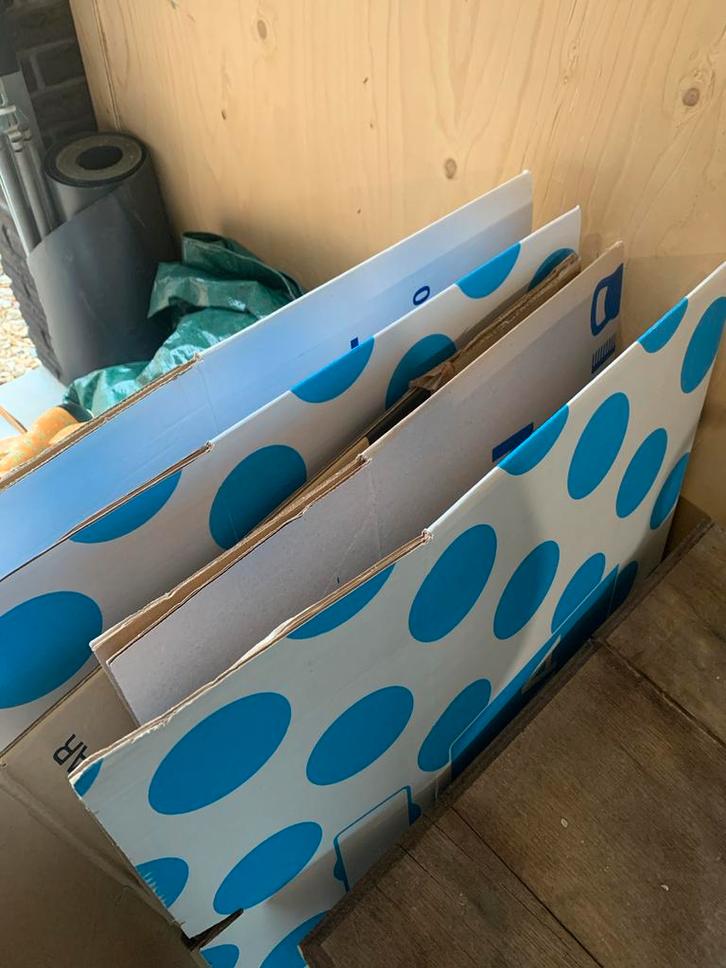 6 Verhuisdozen te koop, Doe-het-zelf en Verbouw, Kratten en Dozen, Gebruikt, Doos, 50 tot 75 cm, 35 tot 50 cm, 40 tot 60 cm, Ophalen