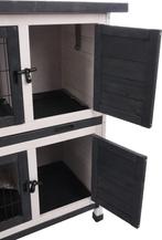 Konijnenhok Combi 1 Rustic Grijs, Ophalen of Verzenden, Nieuw, Hout