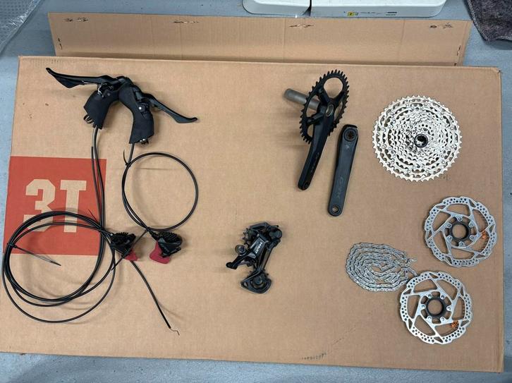 Nieuwe GRX 12 speed groepset eerste montage 1x12, Fietsen en Brommers, Fietsonderdelen, Nieuw, Racefiets, Derailleur of Ketting