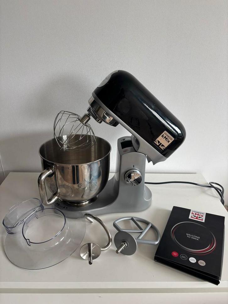 Kenwood Kmix Keukenmixer - Zwart, Witgoed en Apparatuur, Keukenmixers, Zo goed als nieuw, 4 liter of meer, 3 snelheden of meer