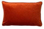 Design kussen velvet oranje, 60x40cm, nieuw, Ophalen of Verzenden, Nieuw, Oranje, Rechthoekig