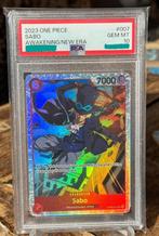 One Piece- Sabo (OP05-007) Awakening of the new era PSA 10, Verzenden, Zo goed als nieuw, Losse kaart, Foil
