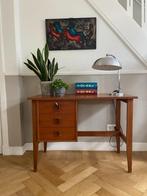Vintage Deens bureau van teakfineer, Ophalen, Gebruikt, Bureau