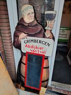 Reclamebord Grimbergen abdijbier van 't vat, Ophalen, Gebruikt, Reclamebord