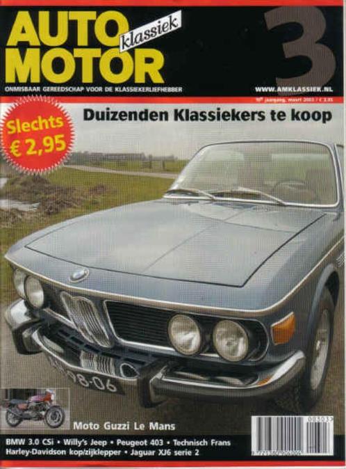 AMK 3 2003 : BMW 3.0 CSi - Peugeot 403 - Jaguar XJ6 - Willys, Boeken, Auto's | Folders en Tijdschriften, Gelezen, Algemeen, Ophalen of Verzenden