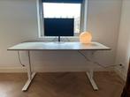 IKEA Trotten sta/zit bureau wit 160x80, Huis en Inrichting, Bureaus, Zo goed als nieuw, Ophalen