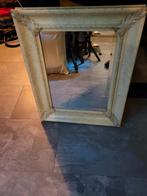 Mooie hangspiegel met sierlijke lijst, Ophalen, Minder dan 50 cm, Gebruikt, Vierkant