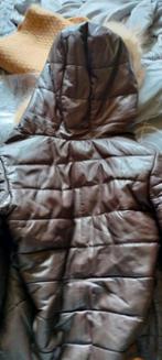 Leren jas met bontkraag, Kleding | Dames, Jassen | Winter, Bruin, Zo goed als nieuw, Donna, Ophalen