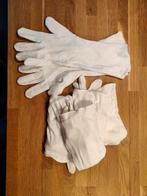 5 paar witte Sinterklaas katoenen handschoenen kort, Ophalen, Gebruikt