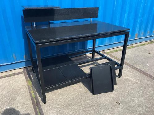 Zware Buitenkeuken werktafel+granieten blad+ losse elementen, Tuin en Terras, Buitenkeukens, Zo goed als nieuw, Houtskool, Ophalen