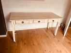 White Wash Houten Dressoir, Gebruikt, 100 tot 150 cm, Ophalen of Verzenden, Met lade(s)