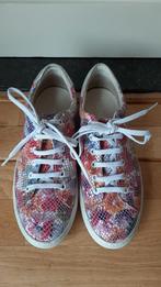 PRACHTIGE NIEUWE LEREN "MINU" MULTI COLOR SNEAKER GYMP 40, Overige kleuren, Nieuw, Ophalen of Verzenden, Sneakers of Gympen