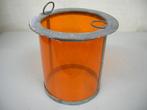 Inzetglas / cilinder, toplicht scheepslantaarn, oranje+ rood, Ophalen of Verzenden