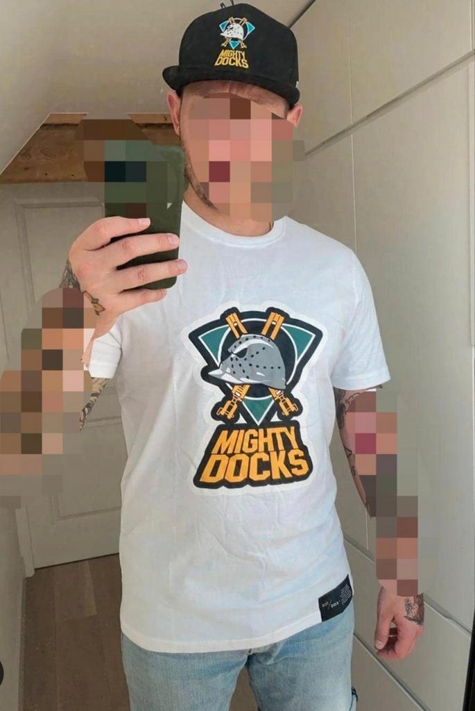 Mighty Docks T-shirt van ROTDOX - NIEUW, Kleding | Heren, T-shirts, Nieuw, Overige maten, Wit, Ophalen of Verzenden