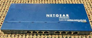 Netgear FS108Pv3 8-Poorts Switch beschikbaar voor biedingen