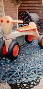 VAN DIJK : Houten Loopfiets ORANJE, Ophalen of Verzenden, Nieuw, Rij- of Hobbelspeelgoed