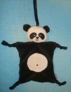 JJ VCE knuffeldoekje PANDA Doudou zwart/ wit 23 cm, Ophalen of Verzenden, Zo goed als nieuw, Beer
