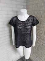 Zwart kanten shirt maat M, Maat 38/40 (M), Zwart, Nieuw, Ophalen of Verzenden