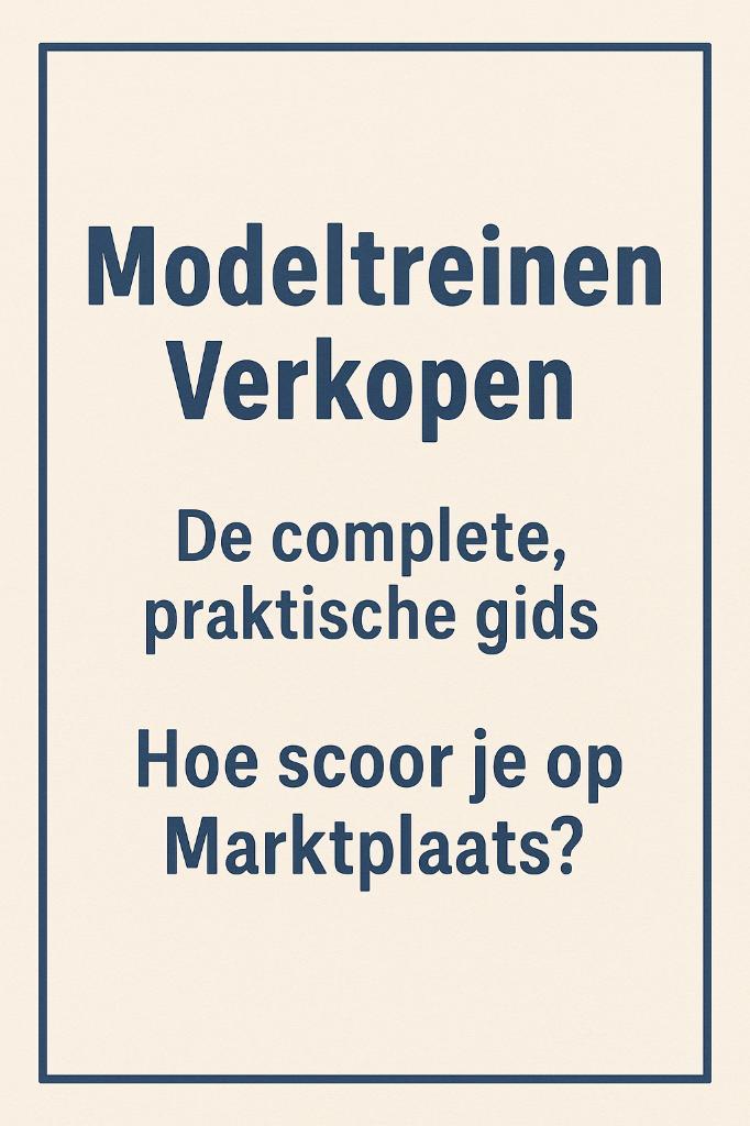 Modeltreinen verkopen? Dit E-Boek helpt je scoren!, Hobby en Vrije tijd, Modeltreinen | N-Spoor, Nieuw, Overige typen, Gelijkstroom