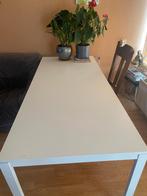 GRATIS ophalen Tafel en halve bank, Huis en Inrichting, Tafels | Eettafels, Ophalen, Gebruikt, Vijf personen of meer, Rechthoekig