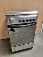 Prima Rvs gasfornuis Indesit, breedte 49,5 cm., Witgoed en Apparatuur, Ophalen, Gebruikt, Indesit, Gas