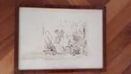 tekening van Peter Goosen / PEGO: engel Raguel 1968, Ophalen of Verzenden