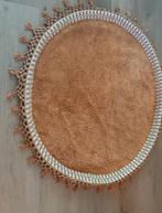 Rond vloerkleed/ tapijt, bruin, met franjes, nieuw, Ophalen, Nieuw, Bruin, Rond